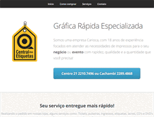Tablet Screenshot of centraldasetiquetas.com.br